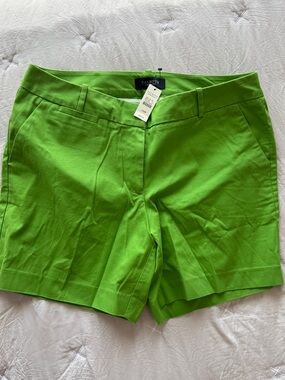 Talbots Women's Lime Green Tailored Bermuda Shorts